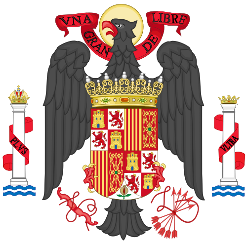 Por Heralder - Luis Miguel Arias, Santiago Dotor, Historical Flags 1939-1945 (Spain), CC BY-SA 3.0, https://commons.wikimedia.org/w/index.php?curid=15851711